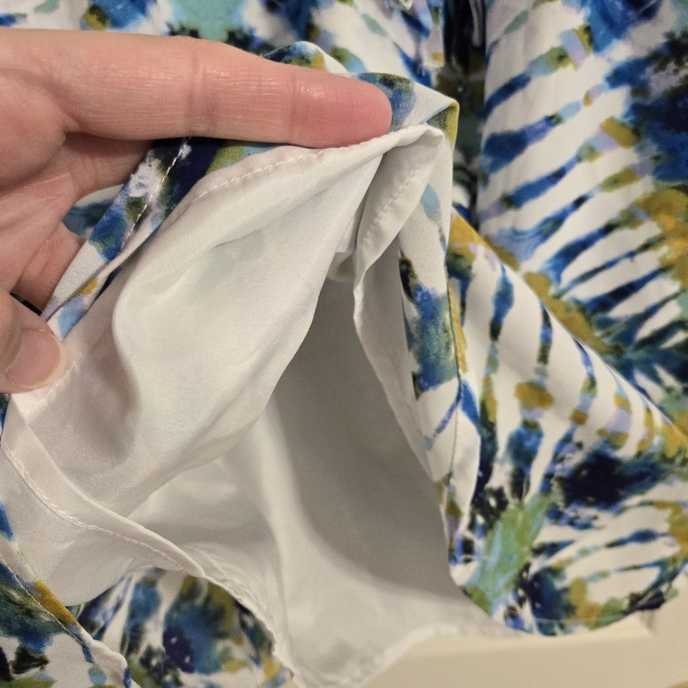Jack Women's blue And White  tie dye strappy summer dress Size small - Picture 4 of 5